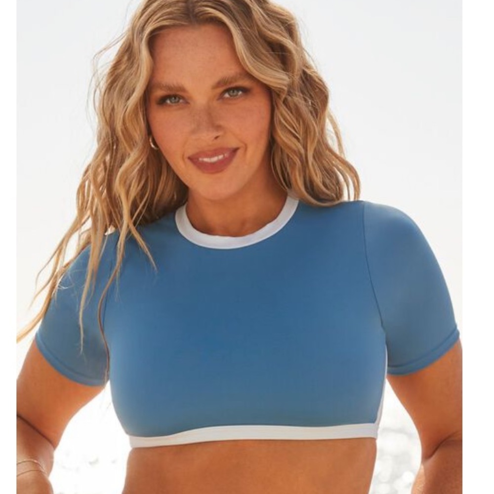 Camille Kostek Scuba Dream Crop Top Bikini Top Swim Top Bathing Suit